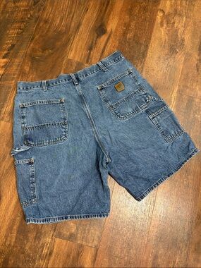 Carhartt Men's Denim Cargo Shorts - Blue